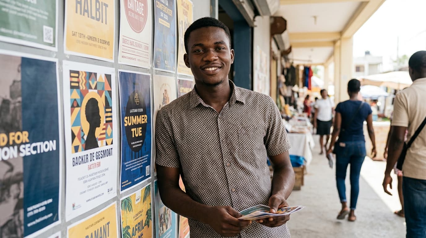 IA pou flyer pwofesyonèl — W ap konn fè flyer pwofesyonèl pou biznis ou nan kèk minit, san peye yon grafis.